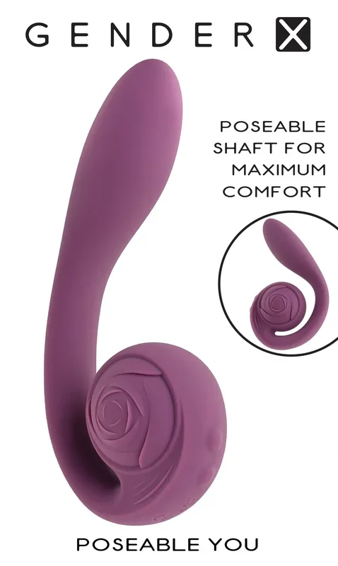 Poseable Rabbit Vibrator – Purple by Evolved