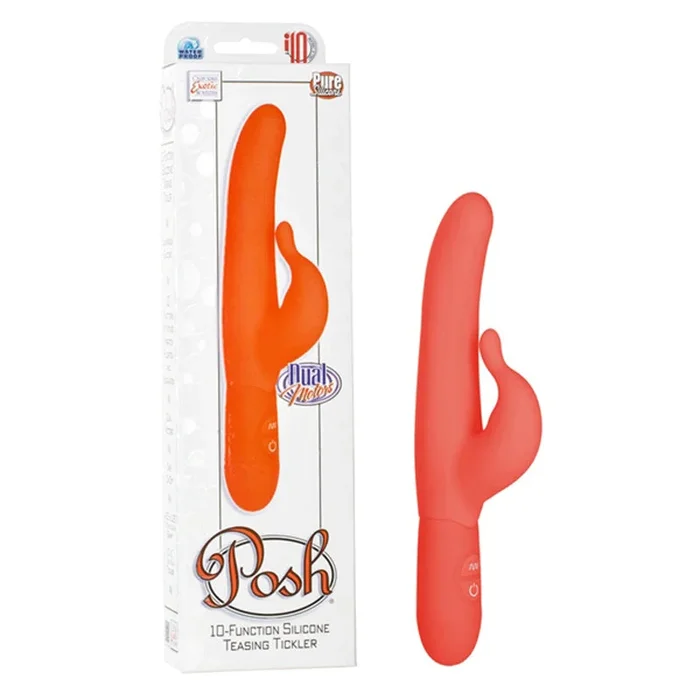 Posh Silicone Teasing Tickler – Orange 10-Function