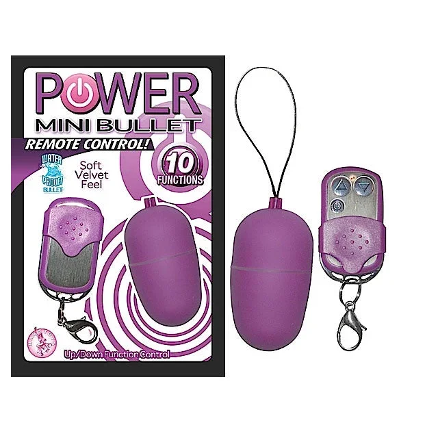 Power Mini Bullet With Remote Control (Purple)