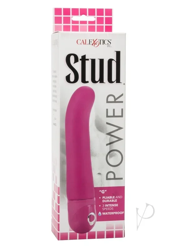 Power Stud G Spot Vibrator Waterproof Pink 6.75 Inch
