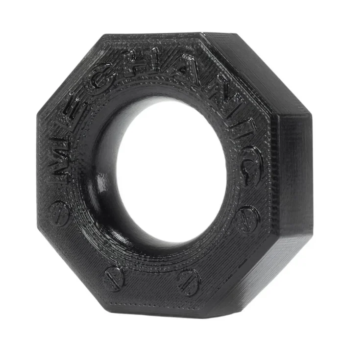 Prowler Red By Oxballs Mechanic Cock Ring Black