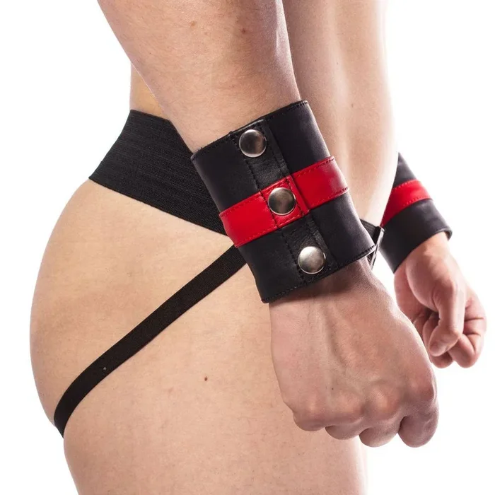 Prowler Red Leather Wrist Wallet Black/Red XL