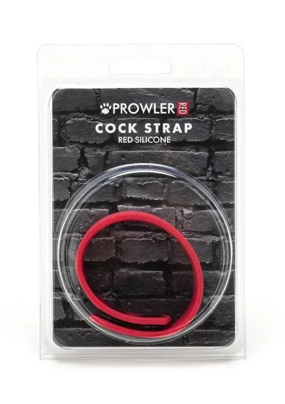 Prowler Red Silicone Cock Strap Red