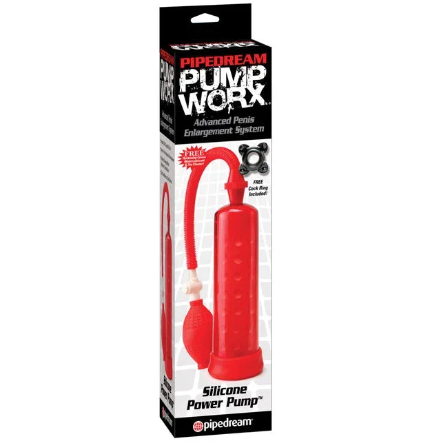 Pump Worx Silicone Power Pump Red