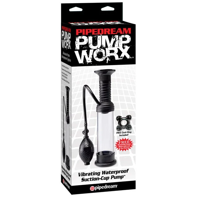 Pump Worx Vibrating Waterproof Wall Banger Pump Black