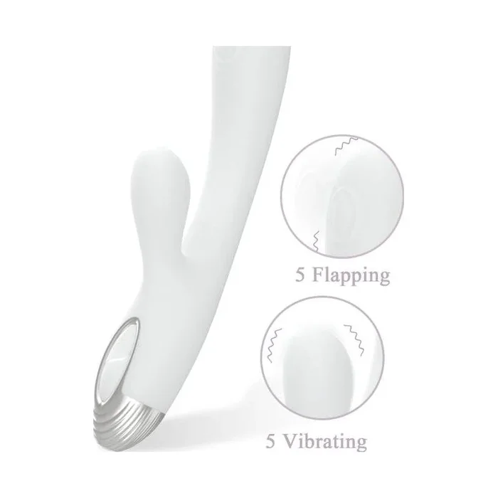 Rabbit and G-Spot Pulsing Vibrator – Pada – White