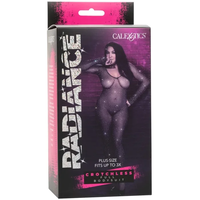 Radiance Plus Size Crotchless Full Body Suit