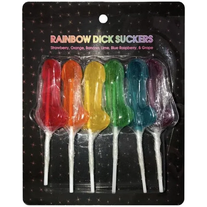 Rainbow Dick Suckers 6 Pieces