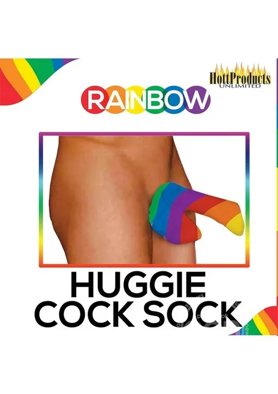 Rainbow Huggie Mens Cock Sock – Multicolor