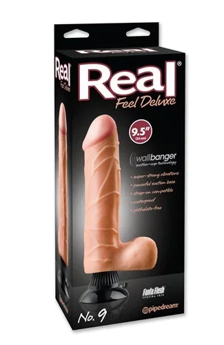 Real Feel Deluxe 9.5″ Lifelike Suction Toy with Soft Skin Texture