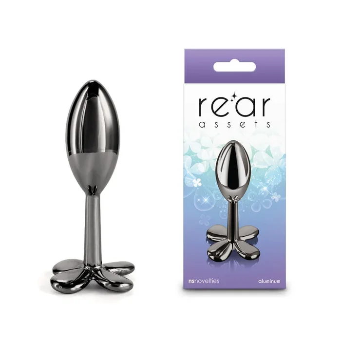 Rear Assets Clover Butt Plug Gunmetal Chrome – Small