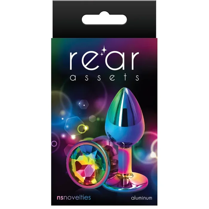 Rear Assets Rainbow Aluminum Butt Plug – Small
