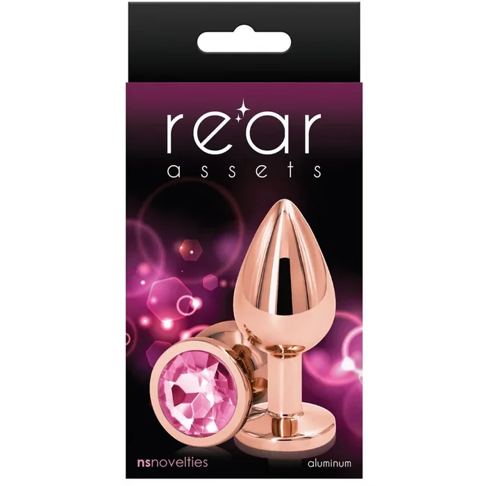 Rear Assets Rose Gold Pink Aluminum Butt Plug – Medium