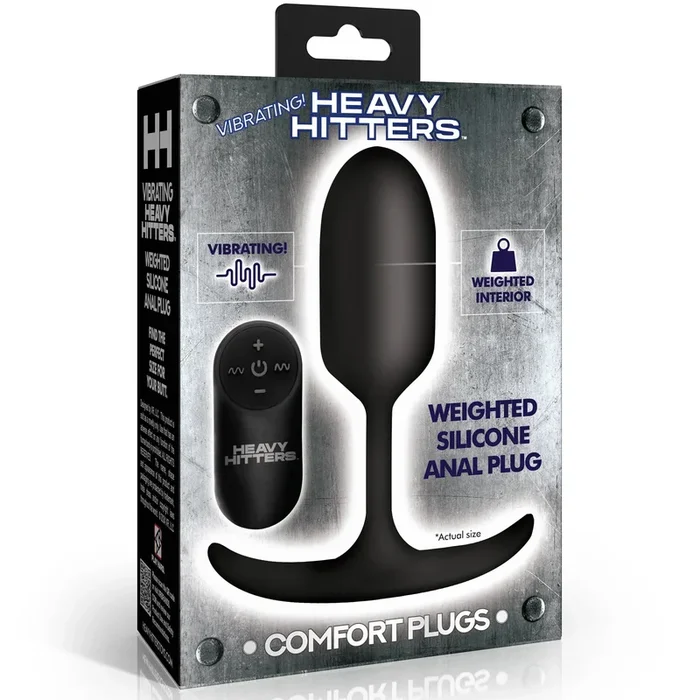 Remote Controlled Vibrating Weighted Silicone Anal Plug – Medium