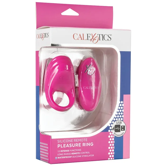 Remote Silicone Pleasure Ring-Pink