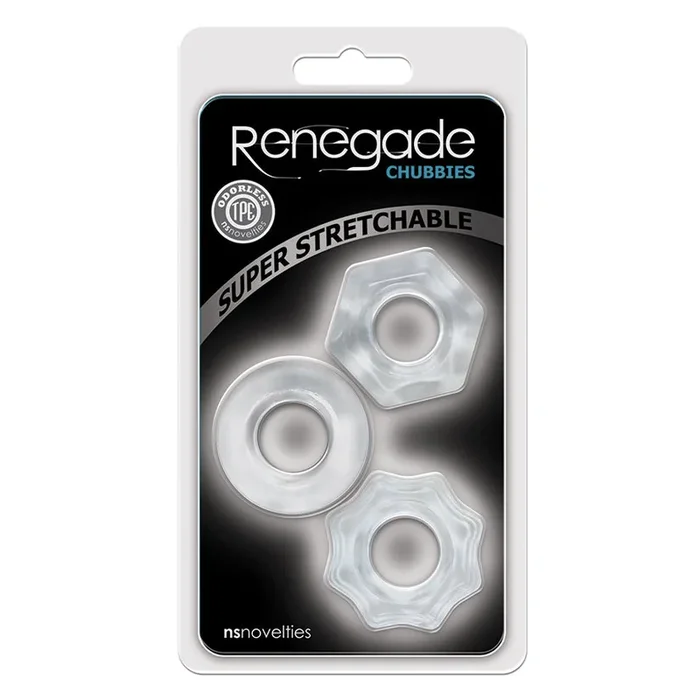Renegade Chubbies Rings – Clear (3 Pack)