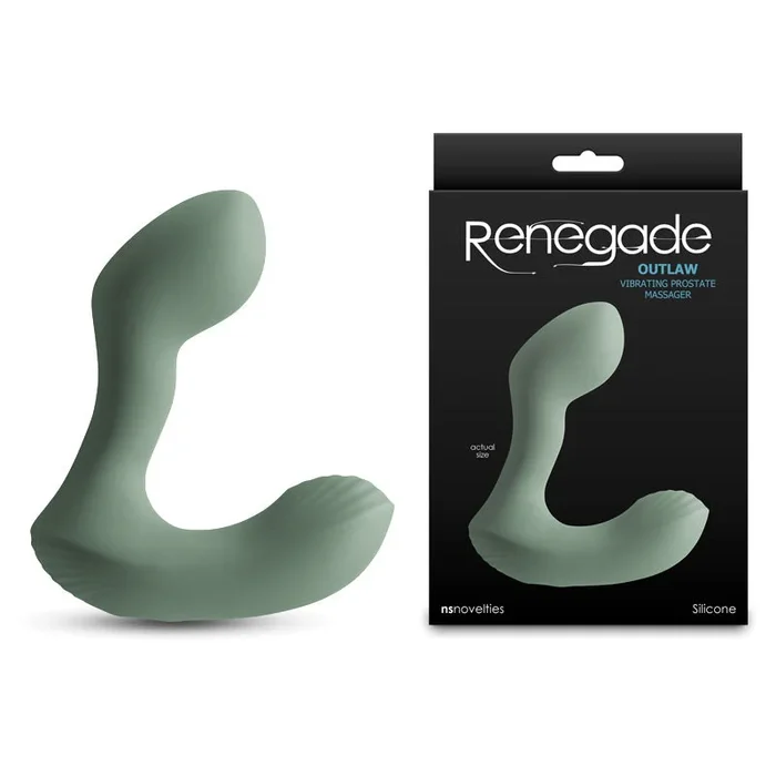 Renegade Outlaw – Sage – 12 cm USB Rechargeable Vibrating Prostate Massager
