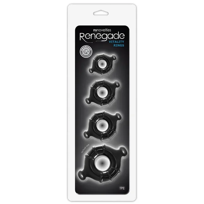 Renegade Vitality Rings – Black (4 Pack)