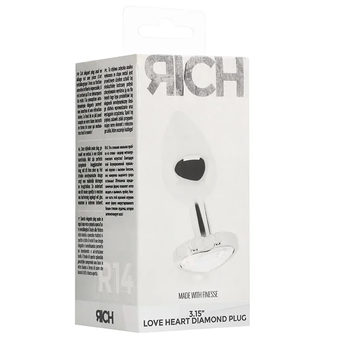 Rich Love Heart Diamond Plug – 3.15 Inch