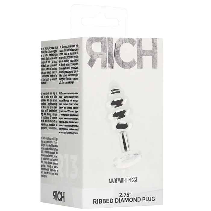 Rich Ribbed Diamond Plug – 2.75 Inch