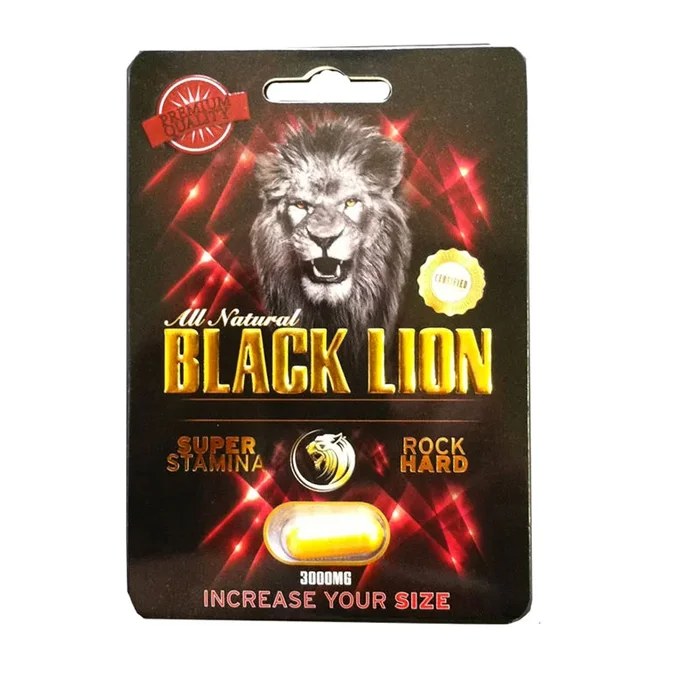Rock Solid Black Lion Male Supplement 1 pill pack