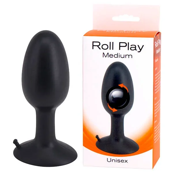 Roll Play – Medium 10 cm Butt Plug with Internal Ball