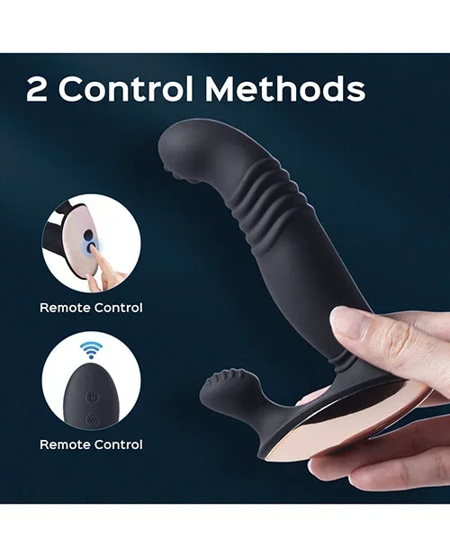 Royal Thrusting Vibrating Prostate & Perineum Massager – Black