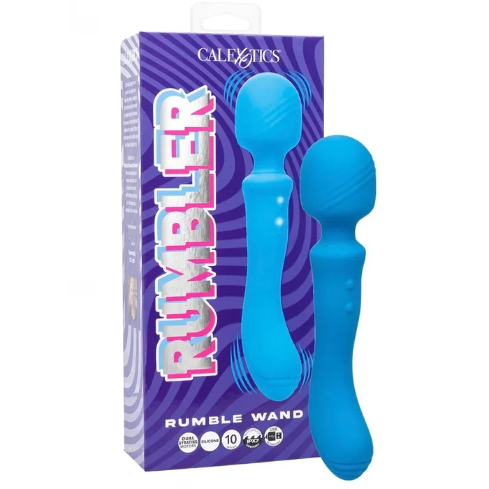 Rumbler Rumble Wand Dual Gyrating Motors 10 Speeds Waterproof Rechargeable Vibrator
