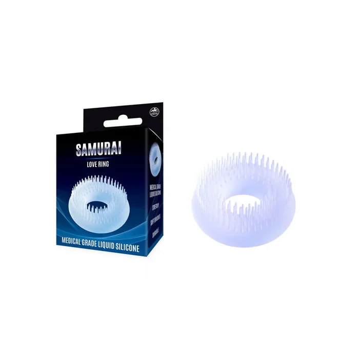 Samurai – Clear Soft Bristled Cock Ring