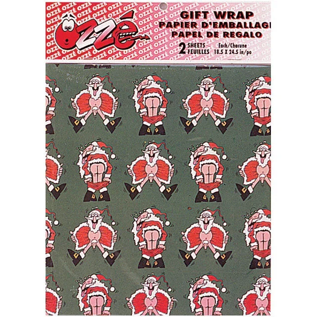 Santa Flasher Christmas Gift Wrap