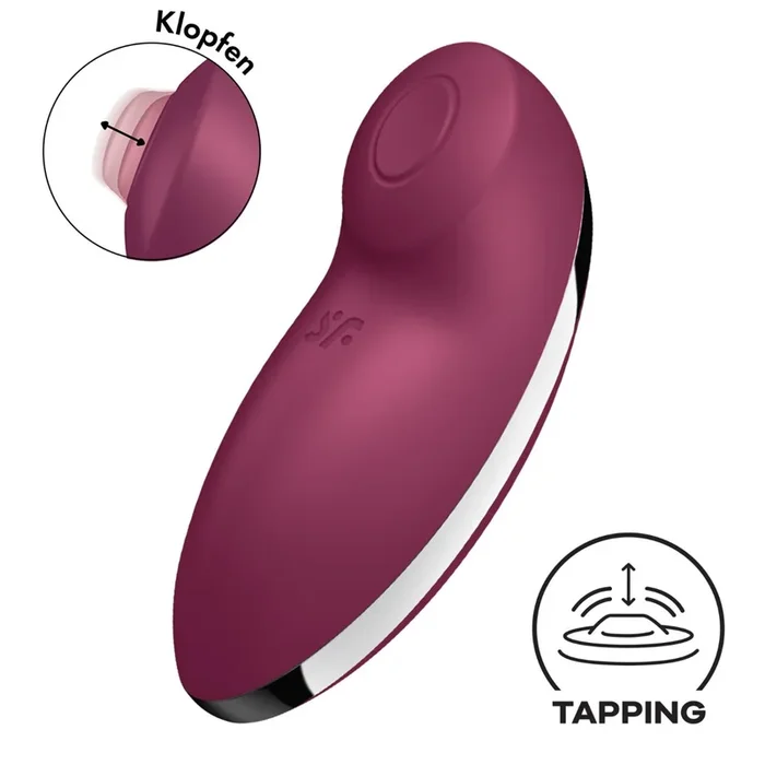 Satisfyer Tap & Climax 2 Tapping Stimulator Red