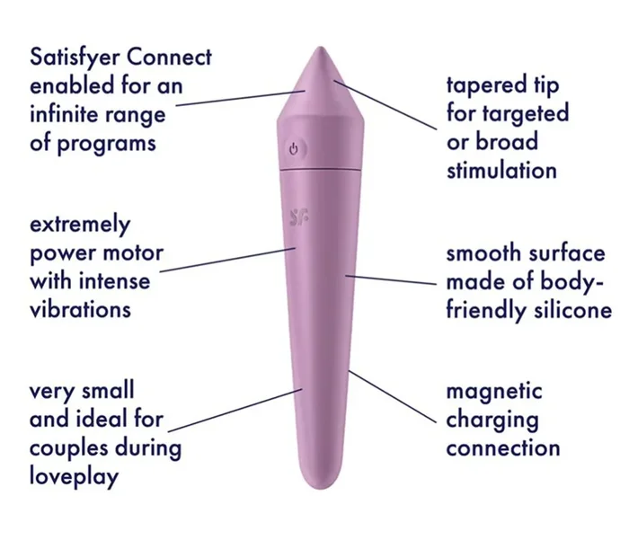 Satisfyer Ultra Power Bullet 8 Mini Rechargeable Vibrator – Lavender