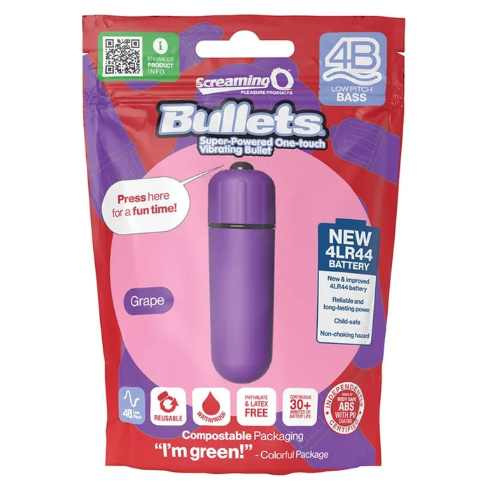 Screaming O 4B Deep Rumbling Bullet – Grape