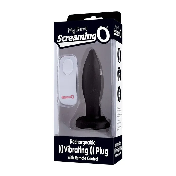 Screaming O My Secret Remote Vibrating Plug – Black