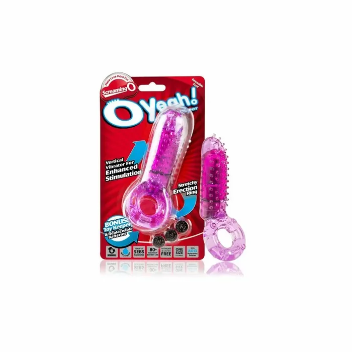 Screaming O Yeah Vibrating Cock Ring – Purple