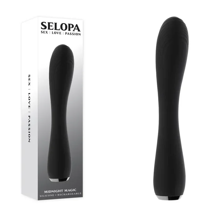 Selopa MIDNIGHT MAGIC Vibrating Wand – Black