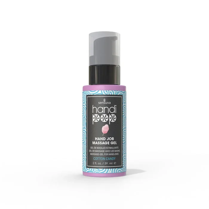 Sensuva Handipop Edible Massage Gel Cotton Candy 2 oz.