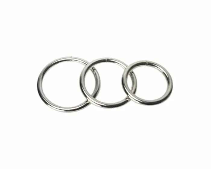Set 3 anillos metálicos Master Series  Trine