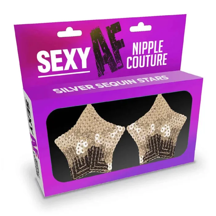 Sexy AF – Nipple Couture Silver Stars