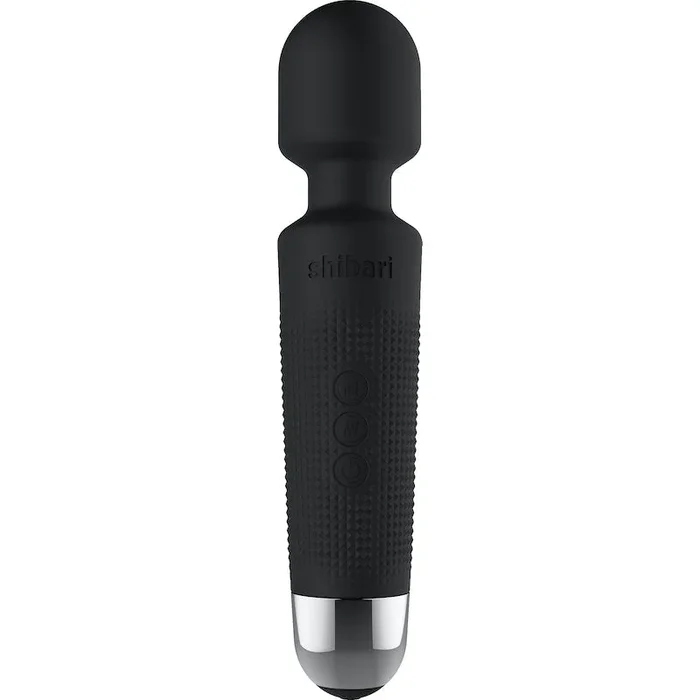 Shibari Mini Halo Wireless Massage Wand with 20 Vibration Patterns – Black