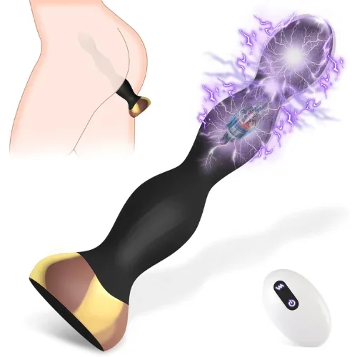 Shocking Vibrating Anal Beads