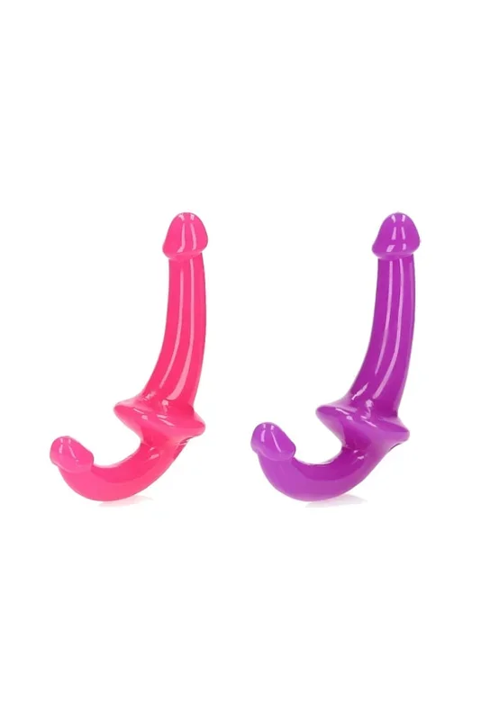 Shots Toys – RealRock – 6″ Glow in the Dark Strapless Strap-On – Assorted Colors