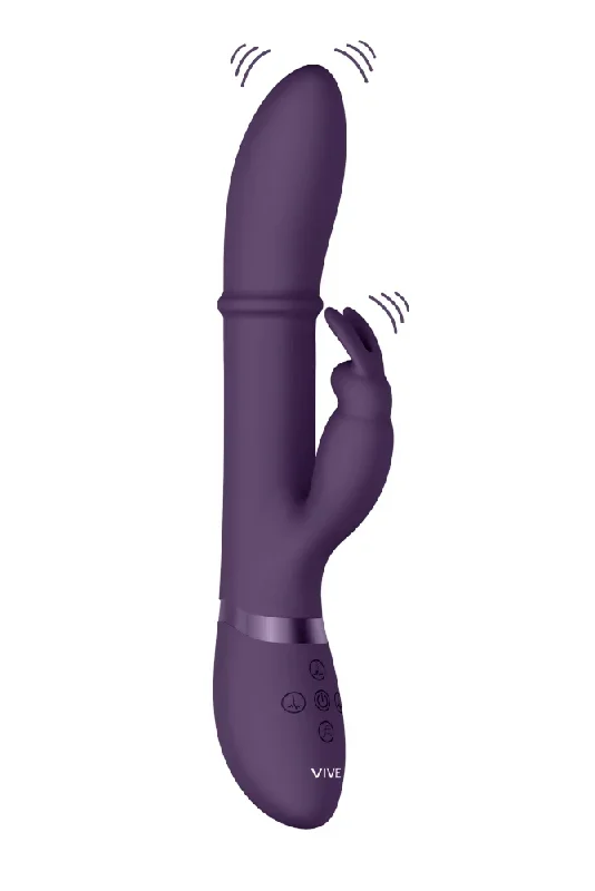 Shots Toys – VIVE – Halo Stimulating Ring Rabbit Vibrator – Purple