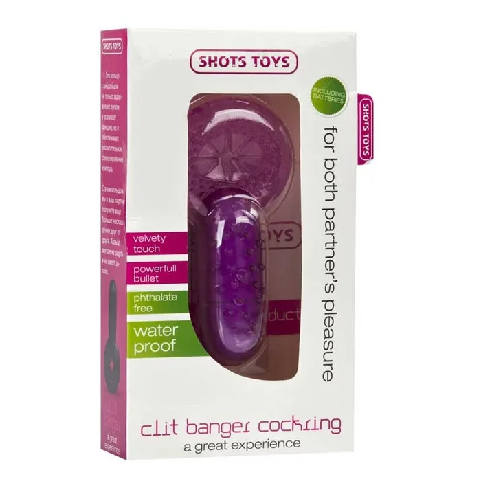 Shots Toys Clit Banger Cockring Wp-Pur