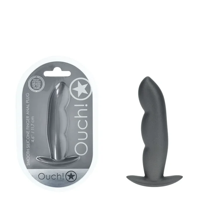 Shots Toys | OUCH! Finger Anal Plug – Gun Metal