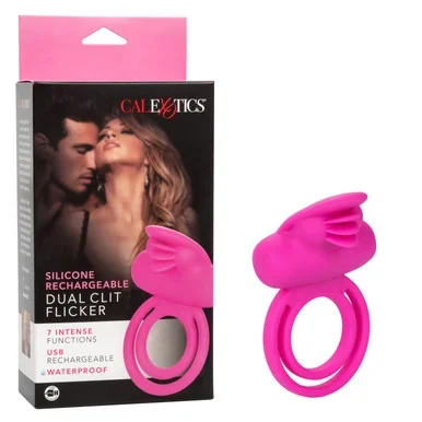 Silicone Rechargeable Dual Clit Flicker