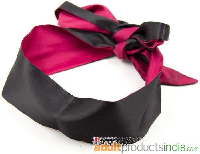 Silk Blind Fold – Black And Red