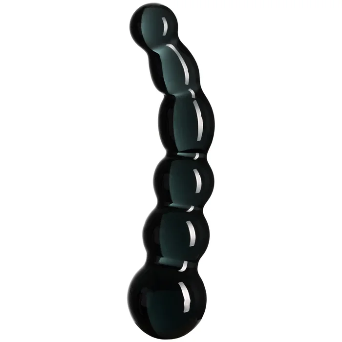 Sinful Black Groove Glass Dildo 6.7 Inch