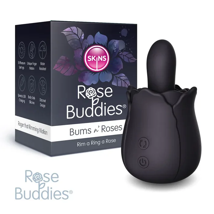 Skins Rose Buddies – The Bums N Roses – USB Rechargeable Anal Rimming Stimulator