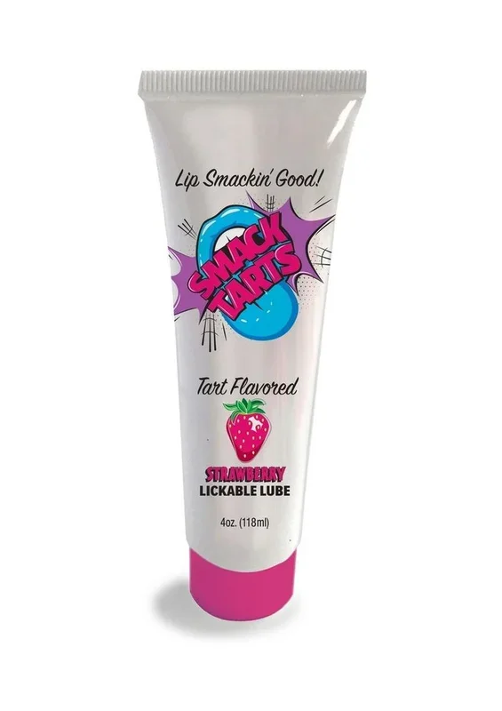 Smack Tarts Lickable Oral Gel Lubricant 4oz – Sour Strawberry